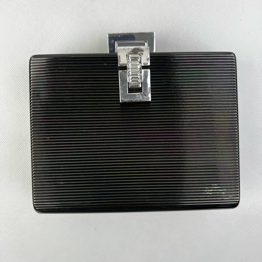 Rodo Italy Vintage Metallic Designer Evening Shoulder Hand Bag clutch